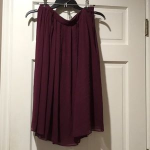 White House Black Market burgundy skirt
